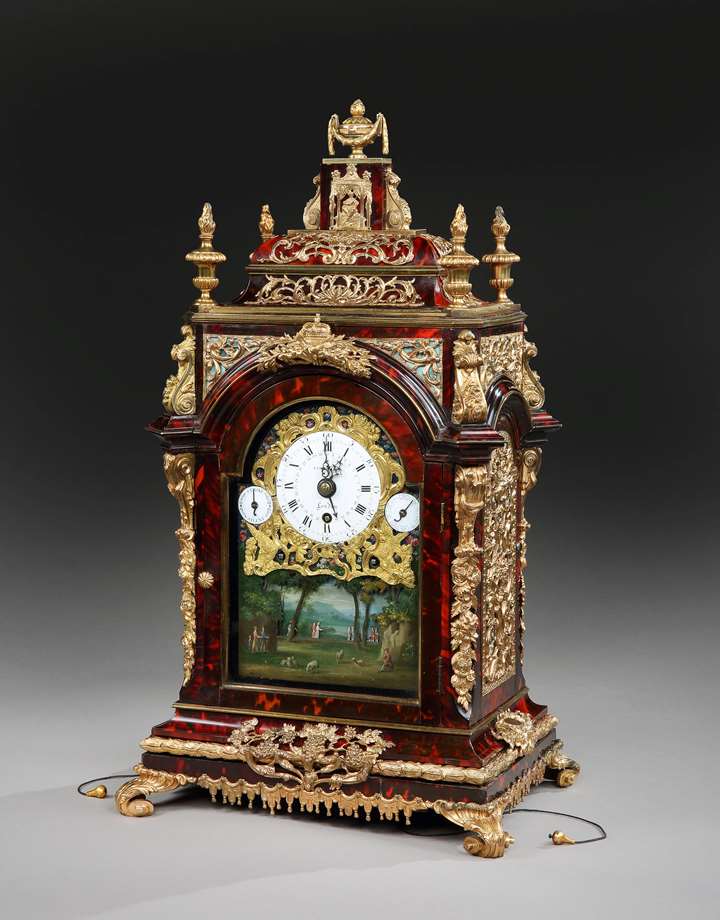 A George III musical automata table clock